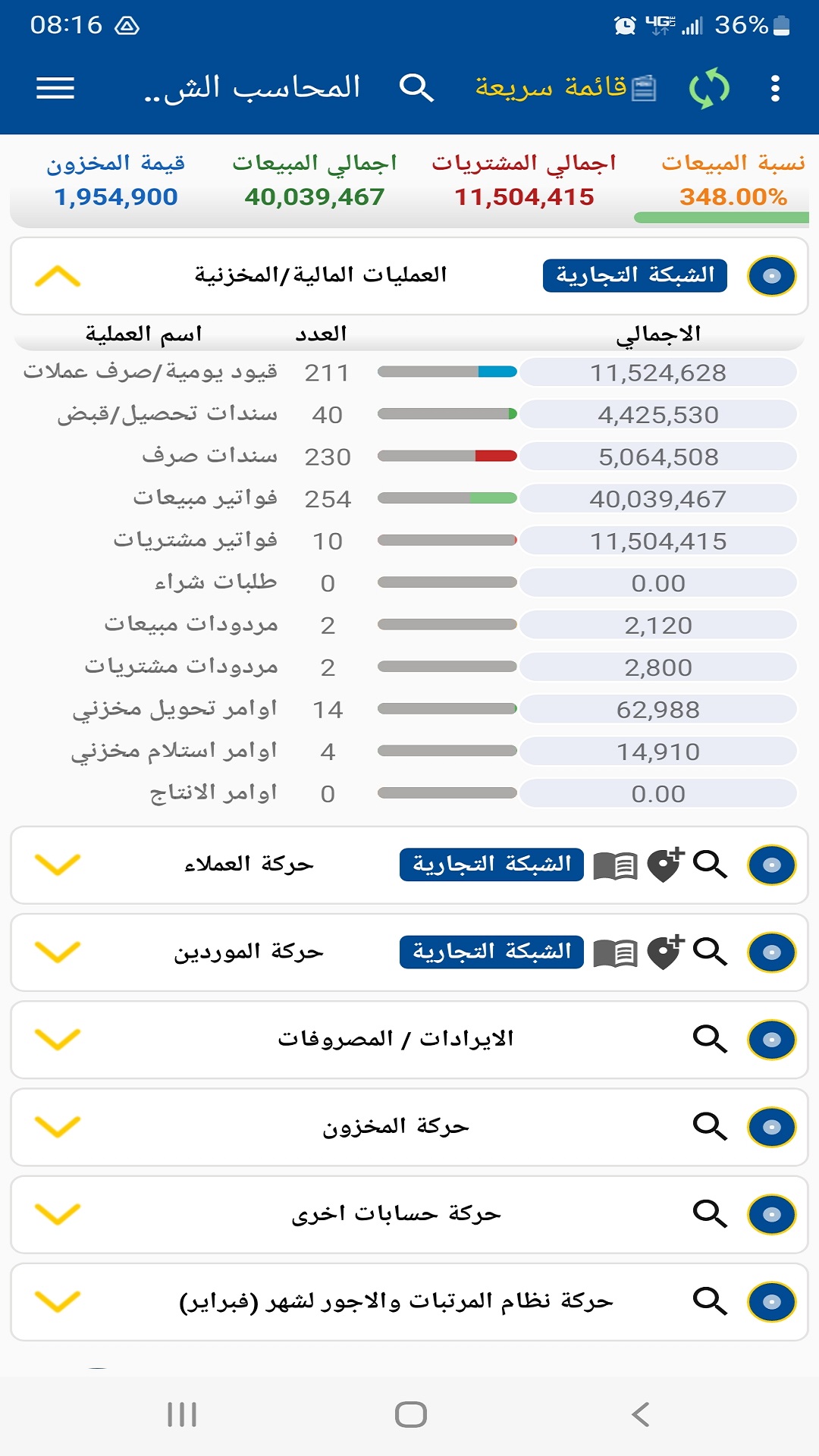 العمليات المالية